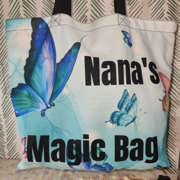 Nana's Magic Bag - Blue Butterfly1 - Picture 1 of 3